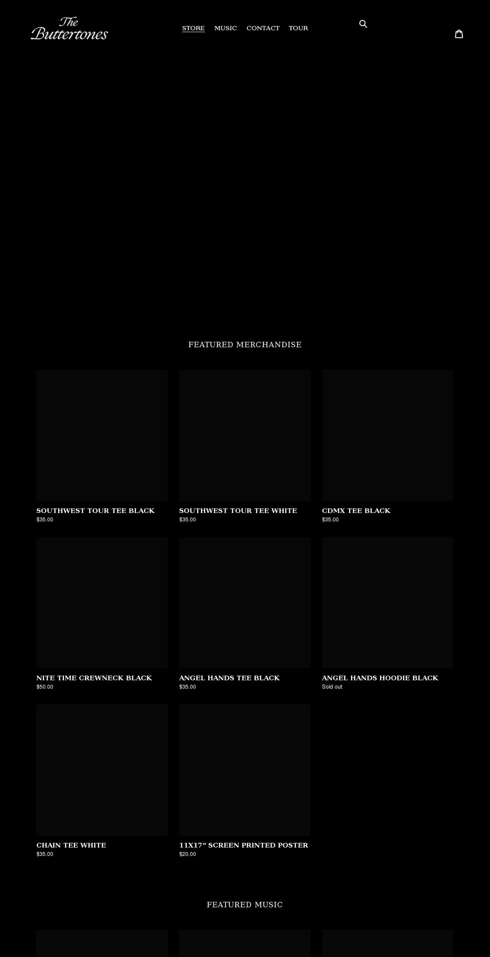 thebuttertones.com shopify website screenshot