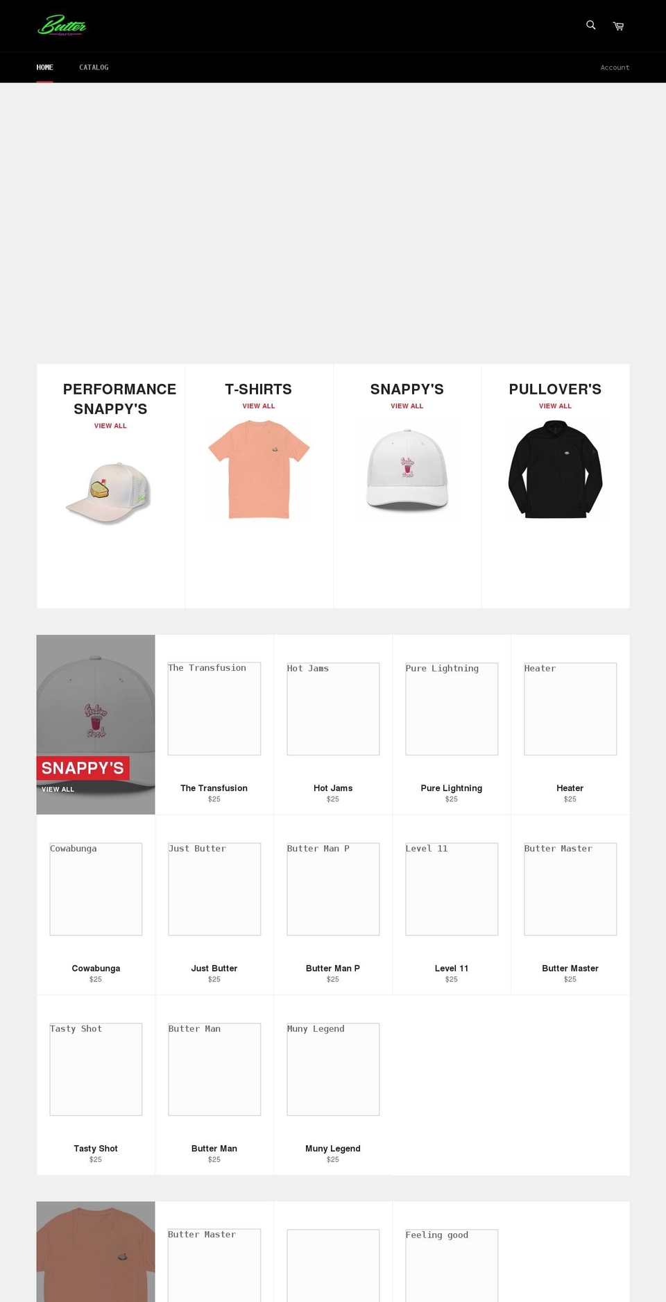 thebutterup.com shopify website screenshot