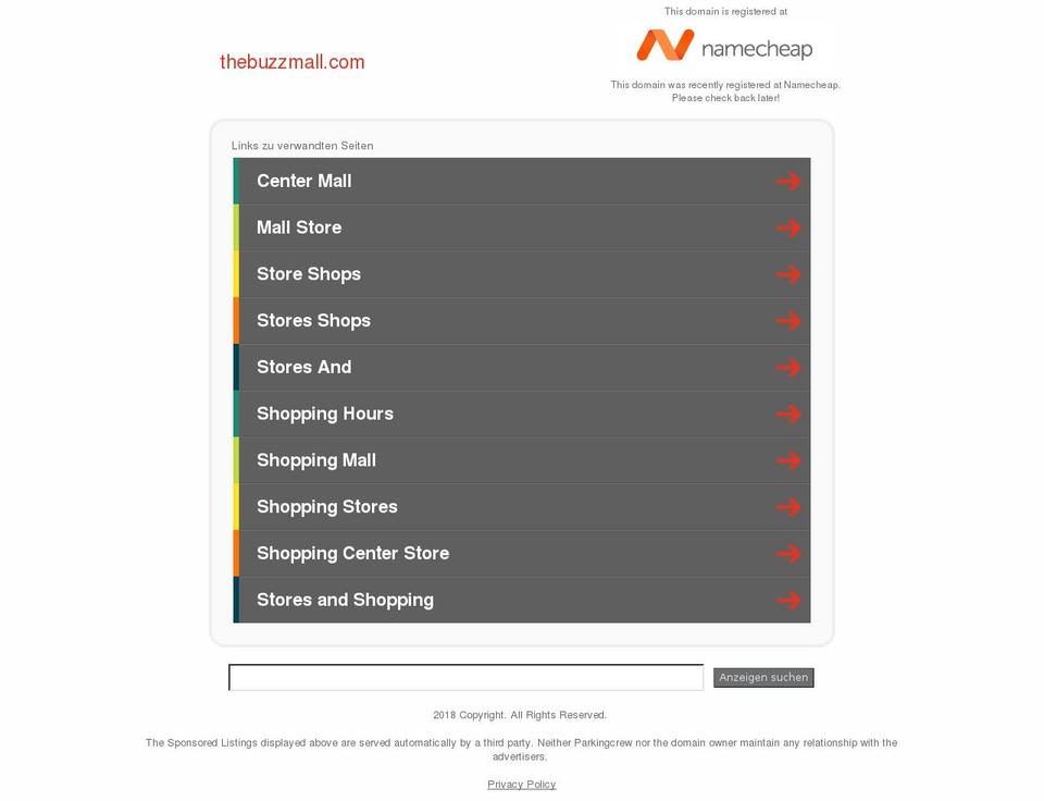thebuzzmall.com — Shopify storefront screenshot