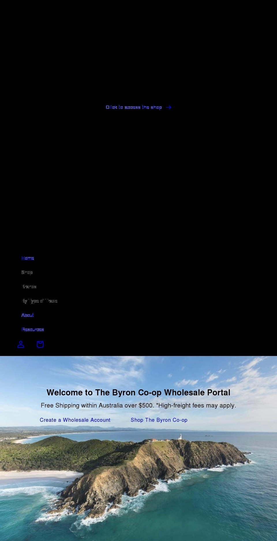 thebyroncoop.com shopify website screenshot