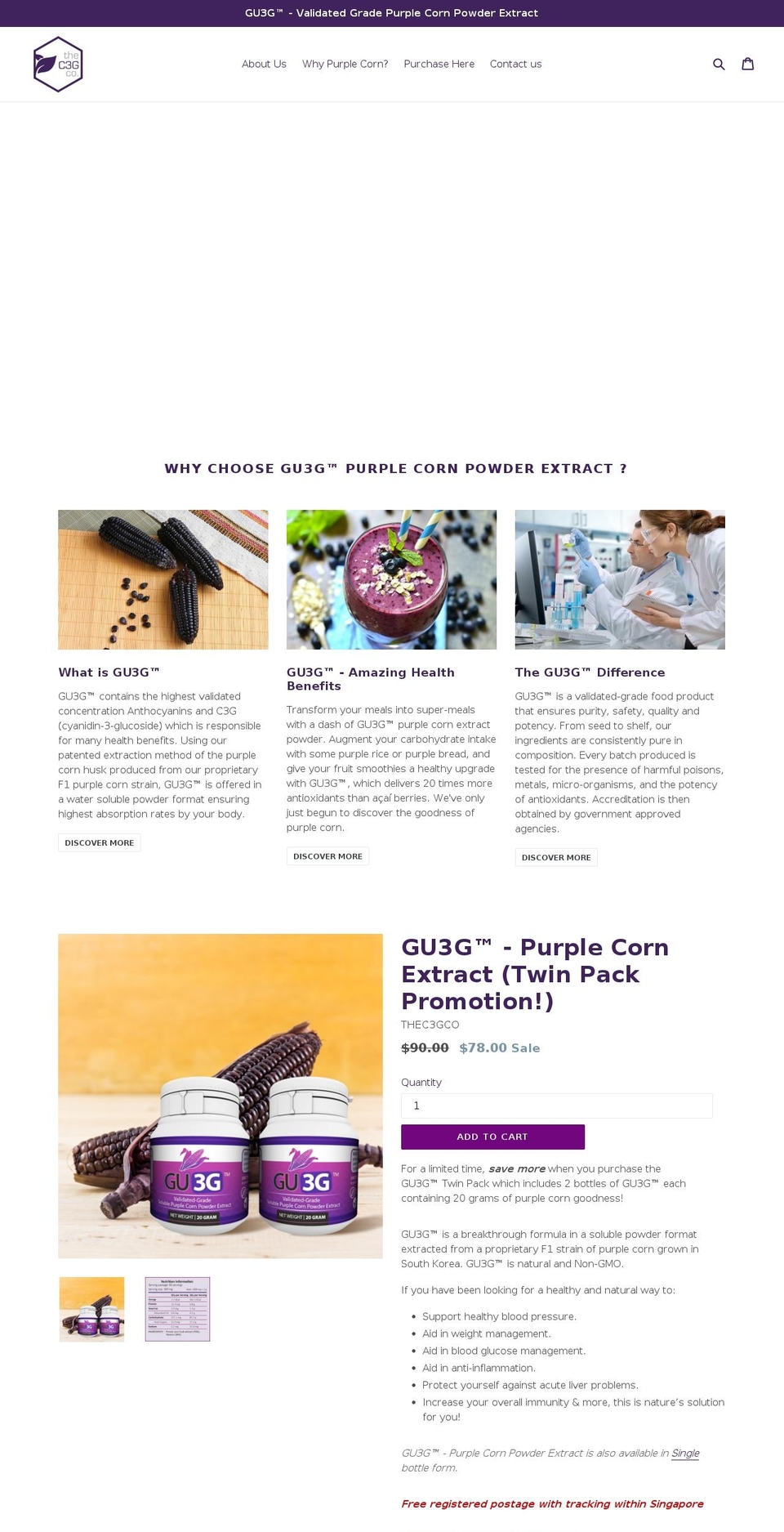 thec3gco.com — Shopify storefront screenshot