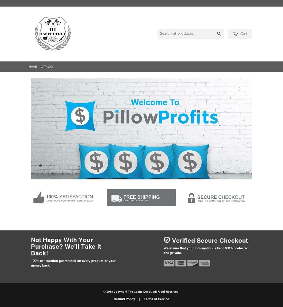 thecachedepot.com — Shopify storefront screenshot