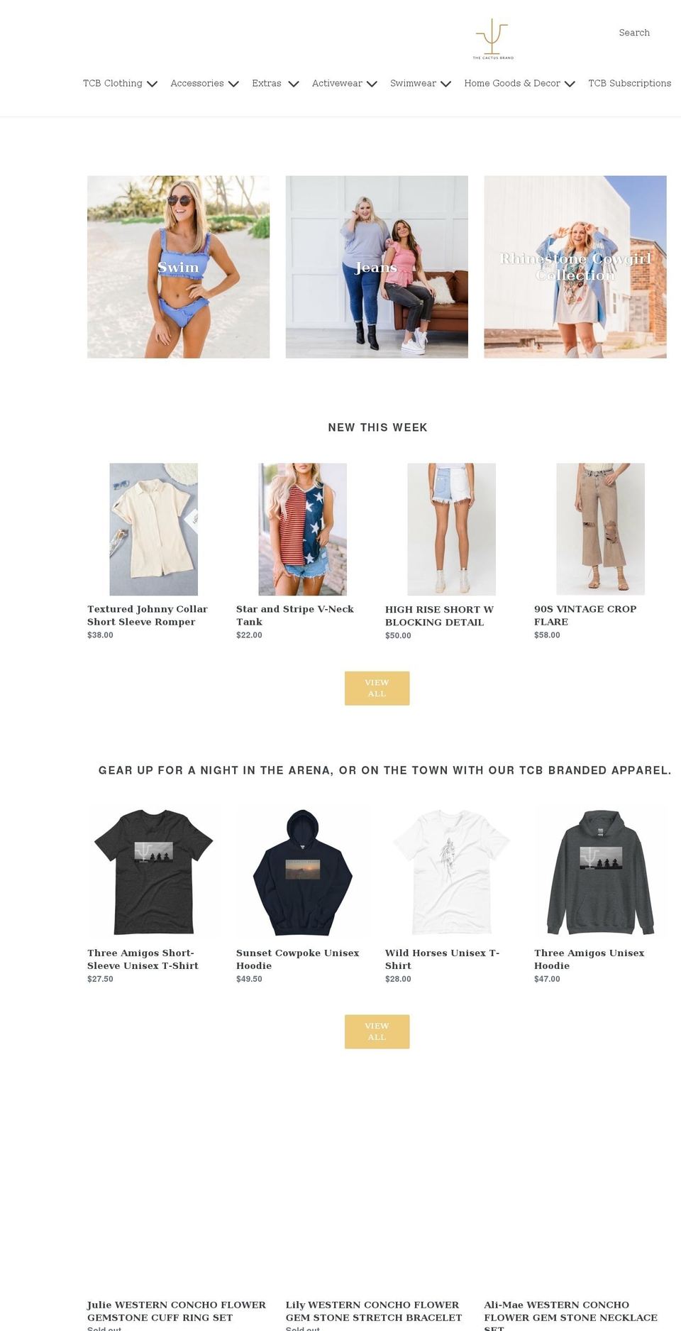 thecactusbrand.co shopify website screenshot