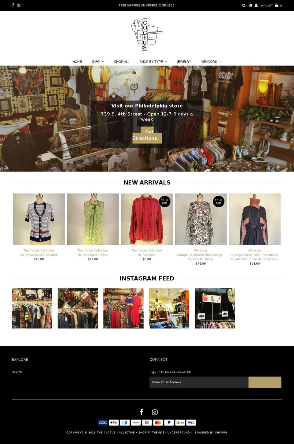 thecactuscollective.com — Shopify storefront screenshot