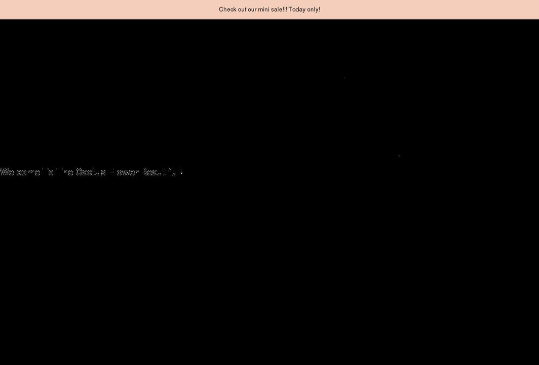 thecactusflower.net shopify website screenshot