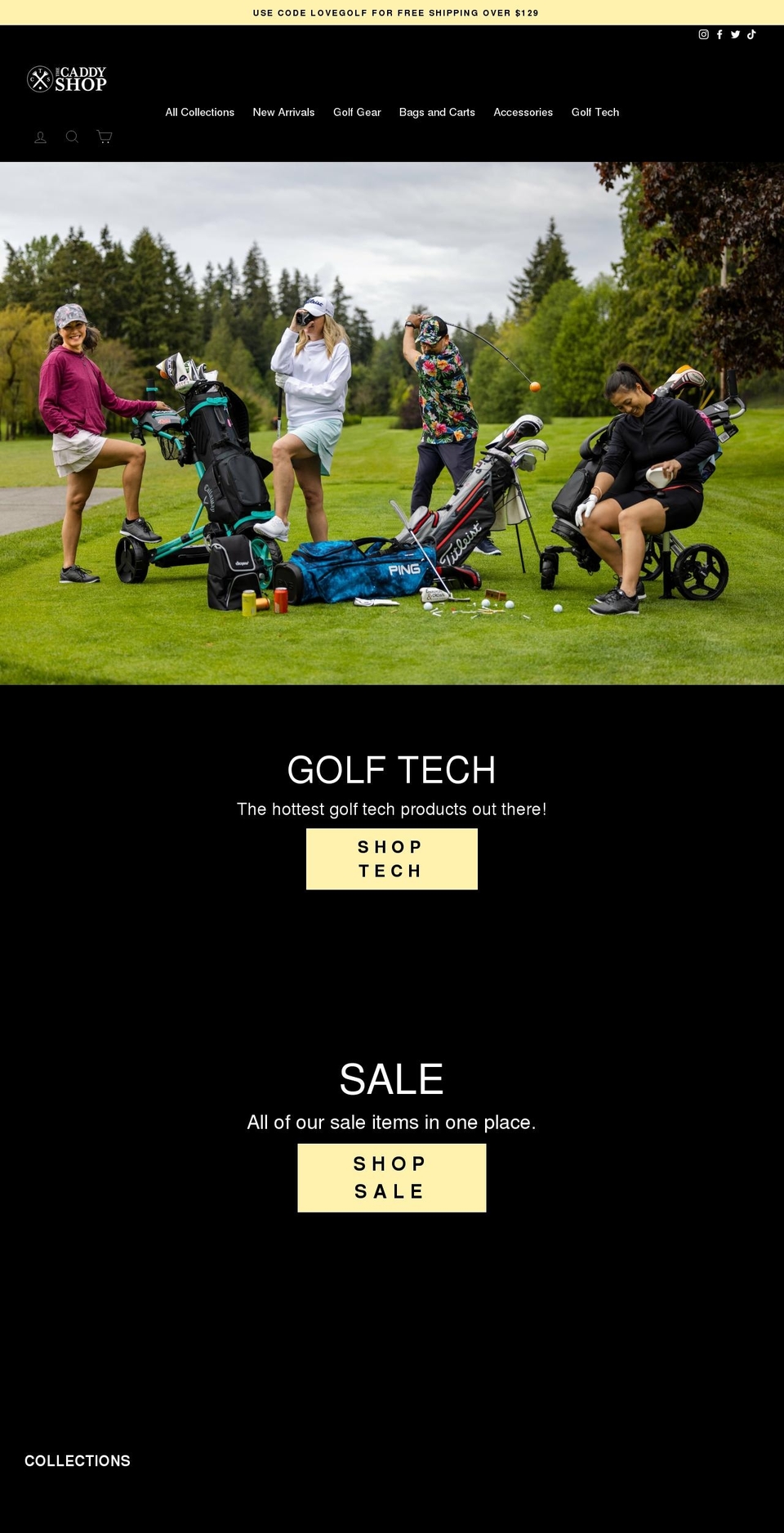 thecaddyshop.com shopify website screenshot