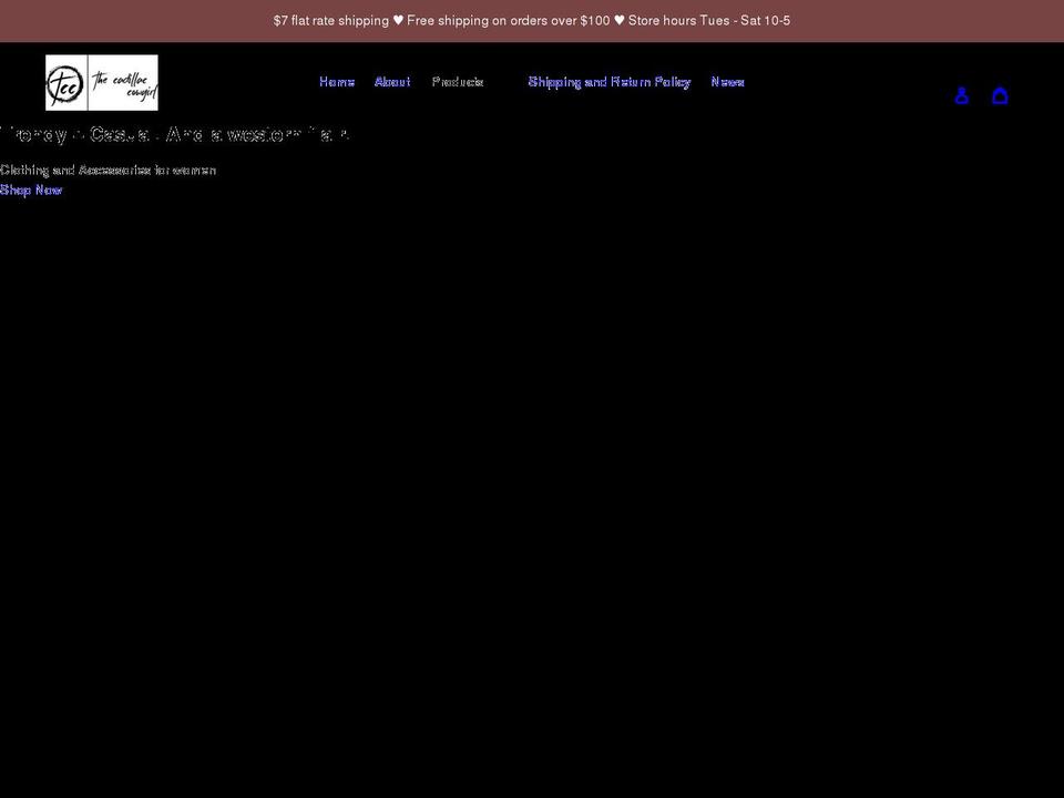 thecadillaccowgirl.com shopify website screenshot