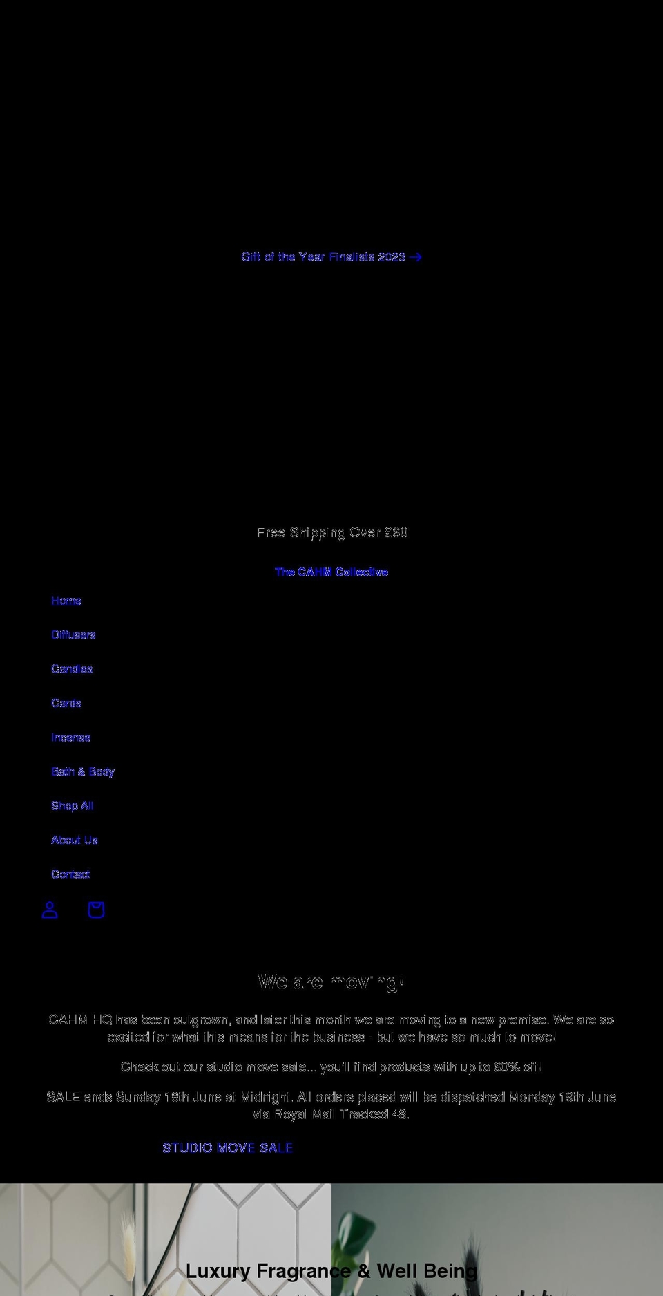 thecahmcollective.com shopify website screenshot