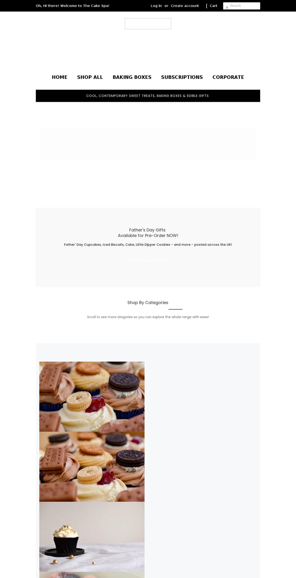 thecakespa.co.uk shopify website screenshot