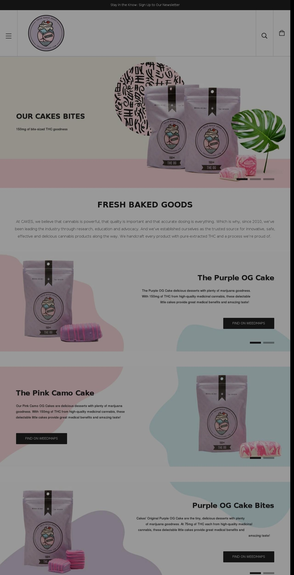 thecakesshop.com shopify website screenshot