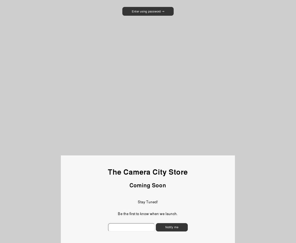 thecameracitystore.com shopify website screenshot