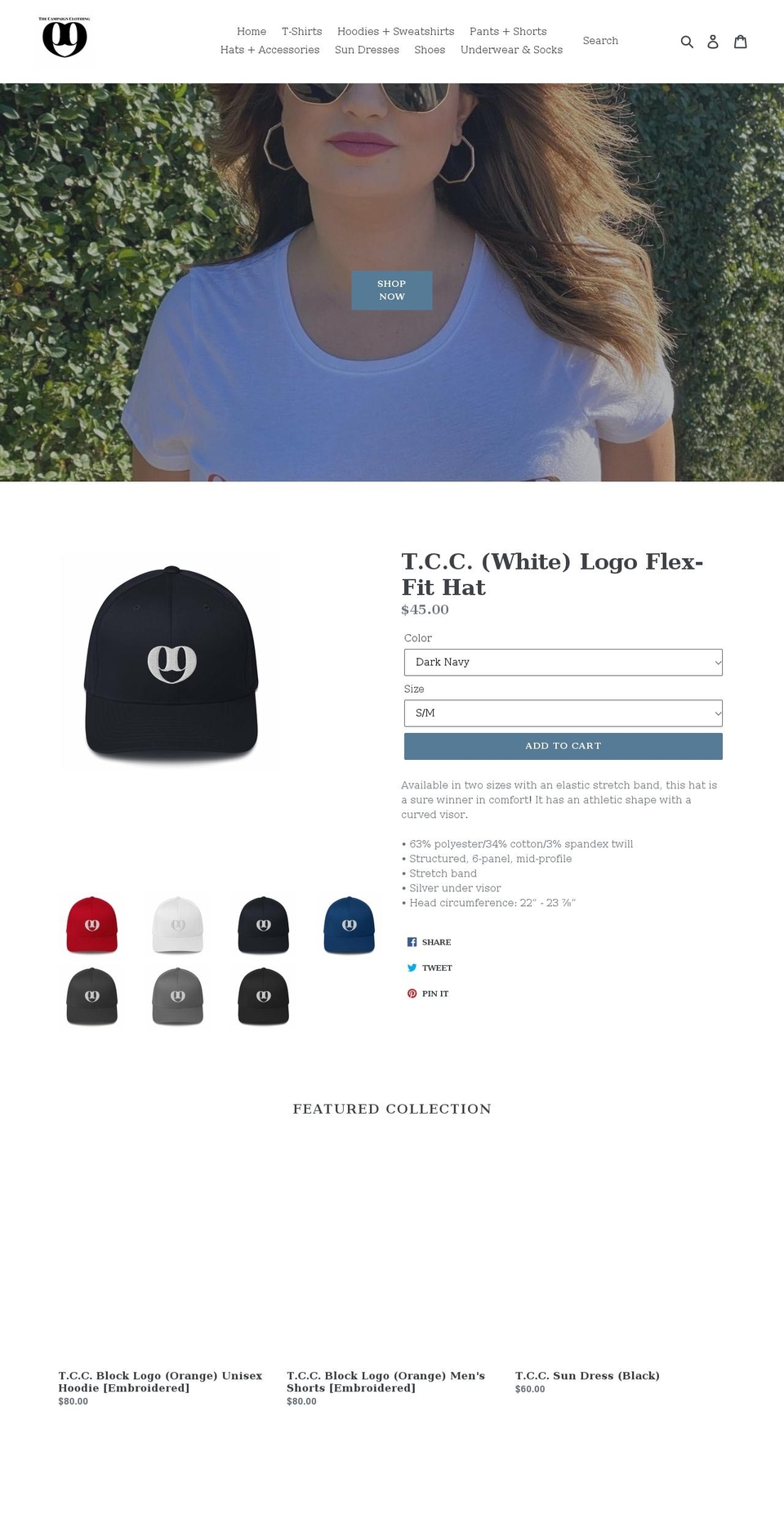 thecampaignclothing.com shopify website screenshot