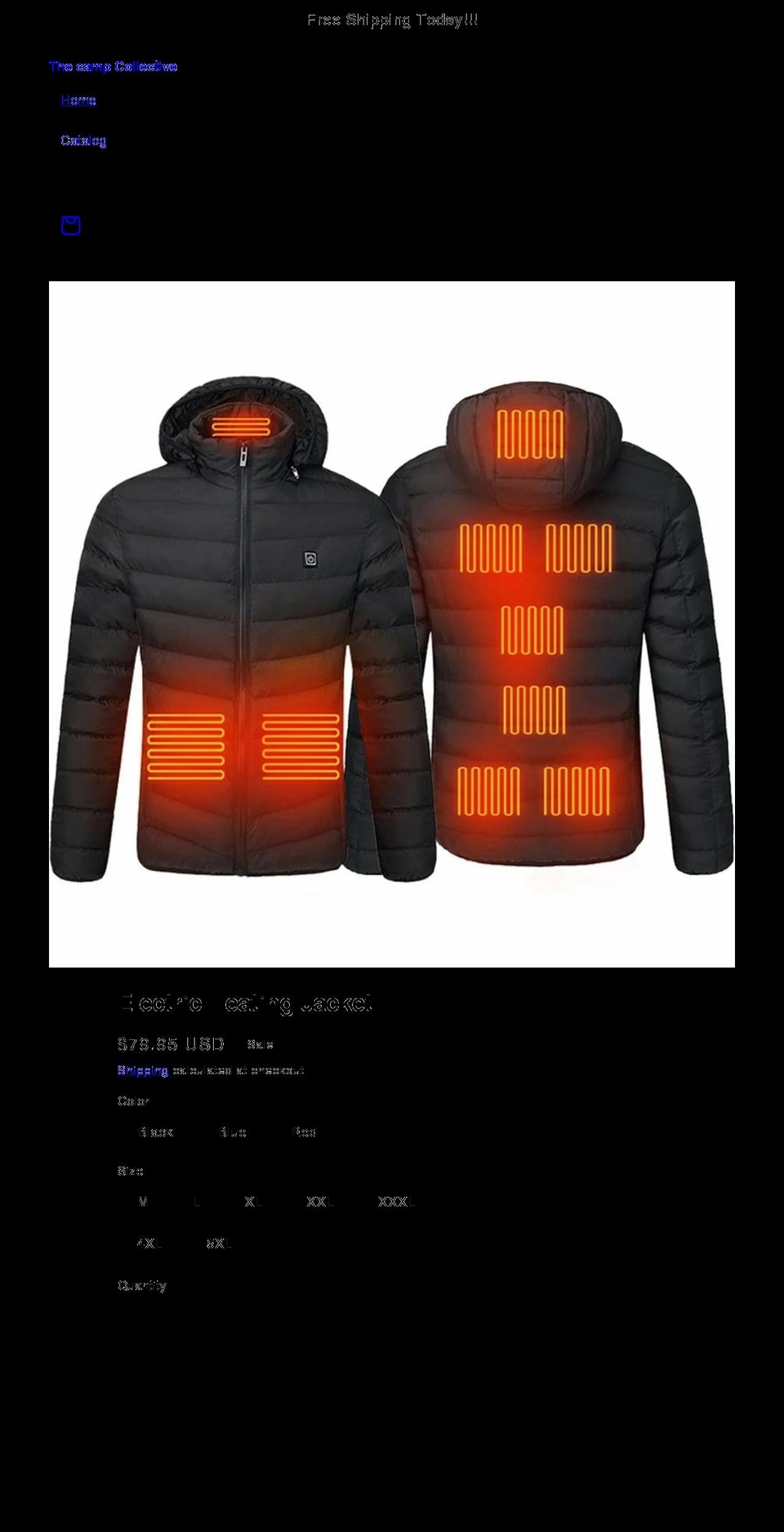 thecampcollective.com shopify website screenshot