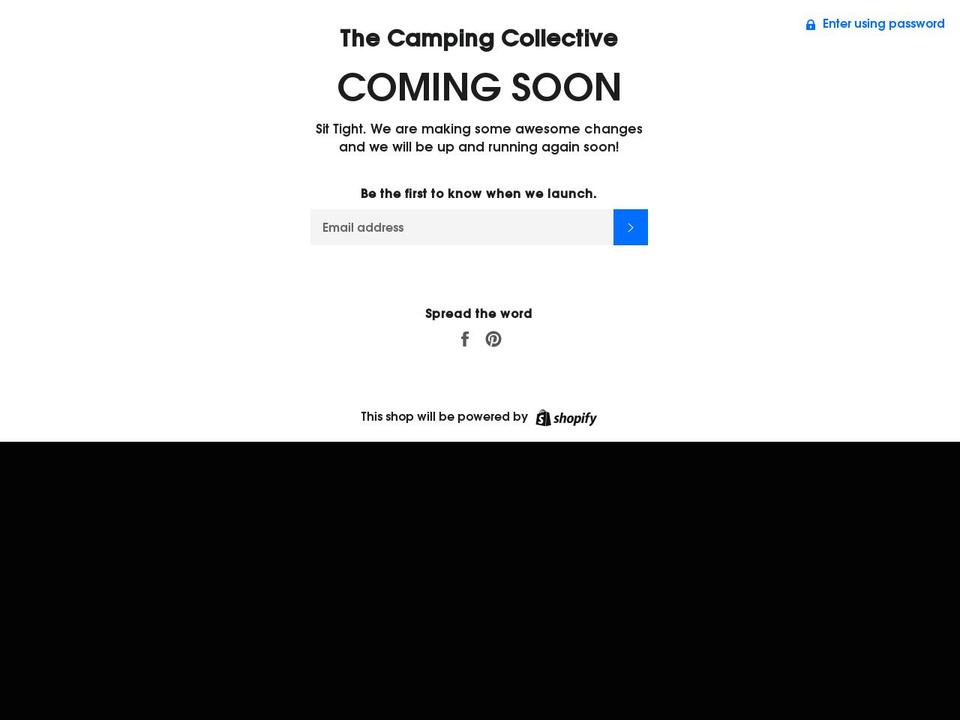 thecampingcollective.com — Shopify storefront screenshot