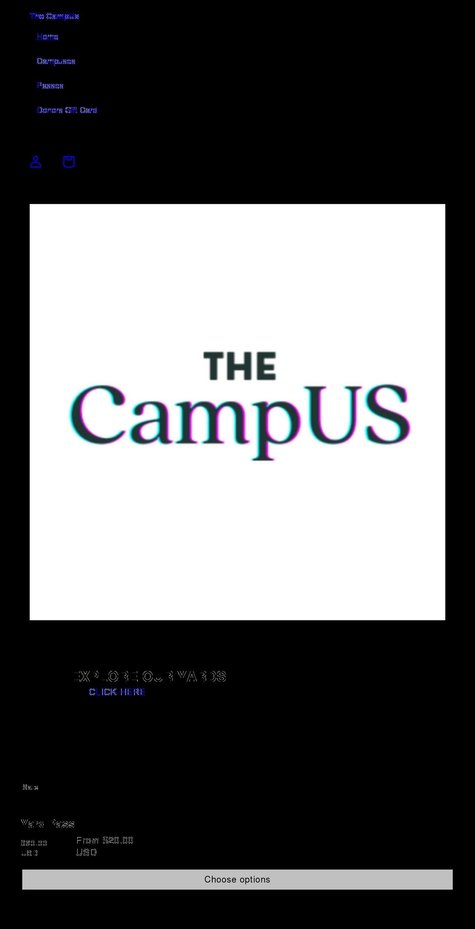 thecampuses.com shopify website screenshot