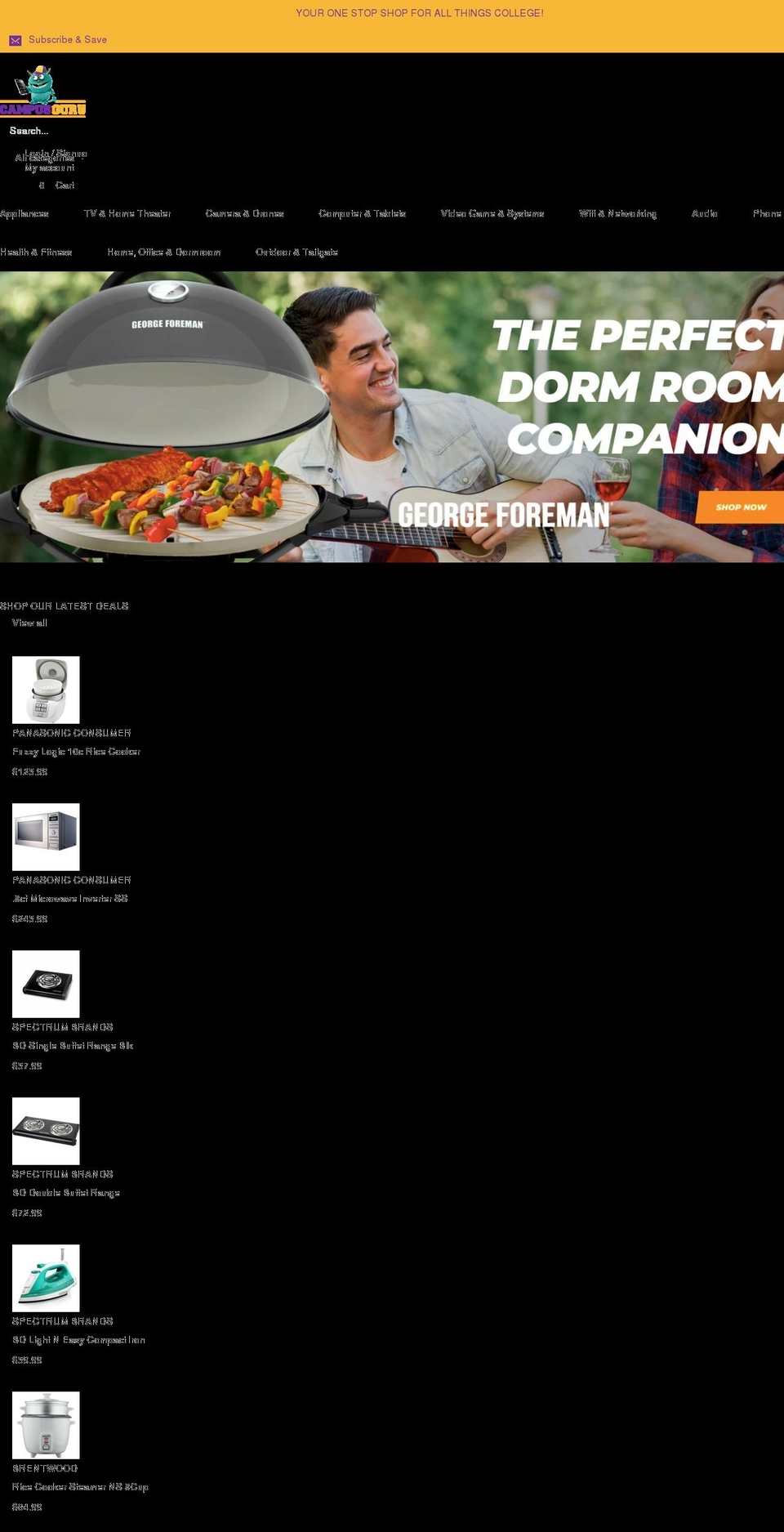 thecampusguru.com shopify website screenshot