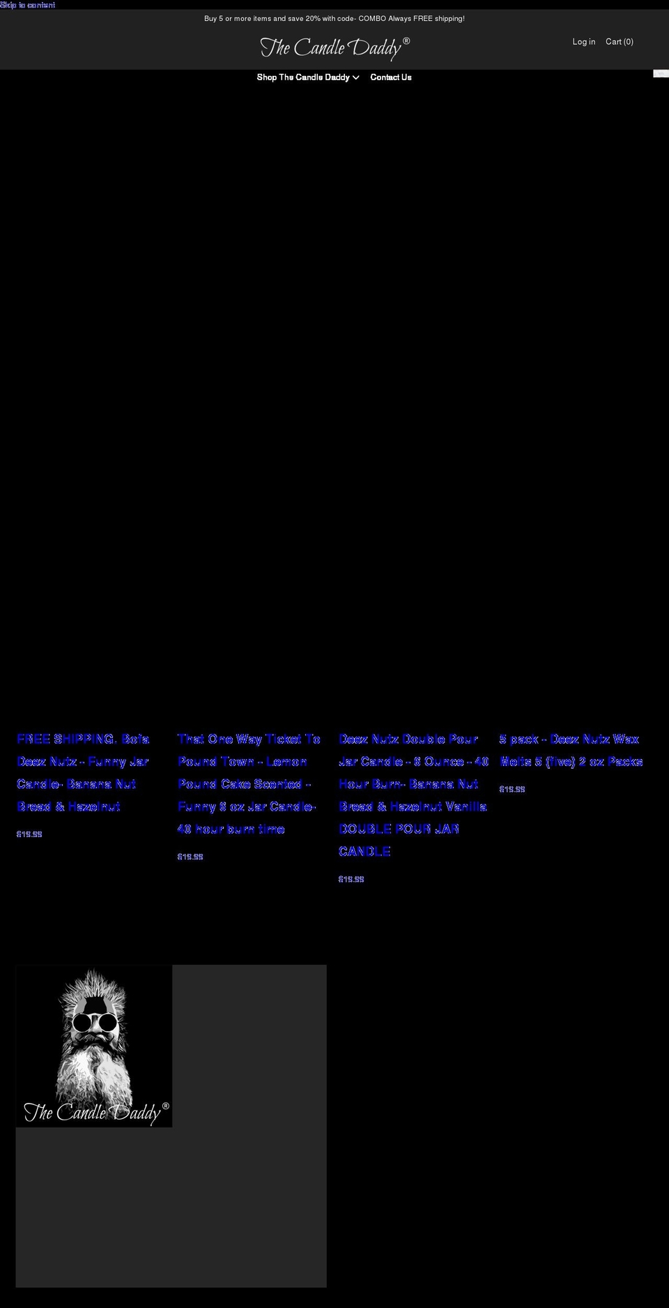 thecandledaddy.com — Shopify storefront screenshot