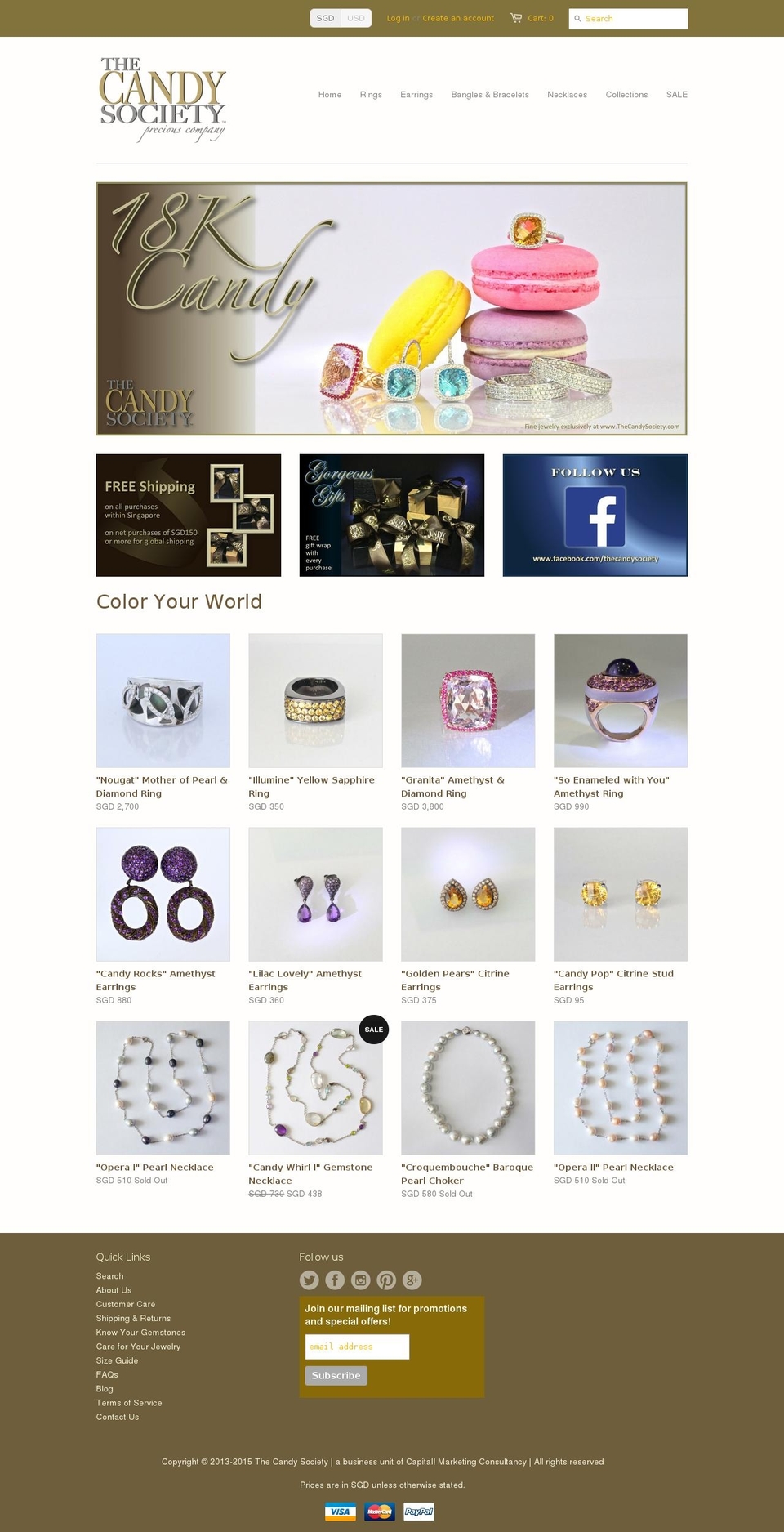 thecandysociety.com shopify website screenshot