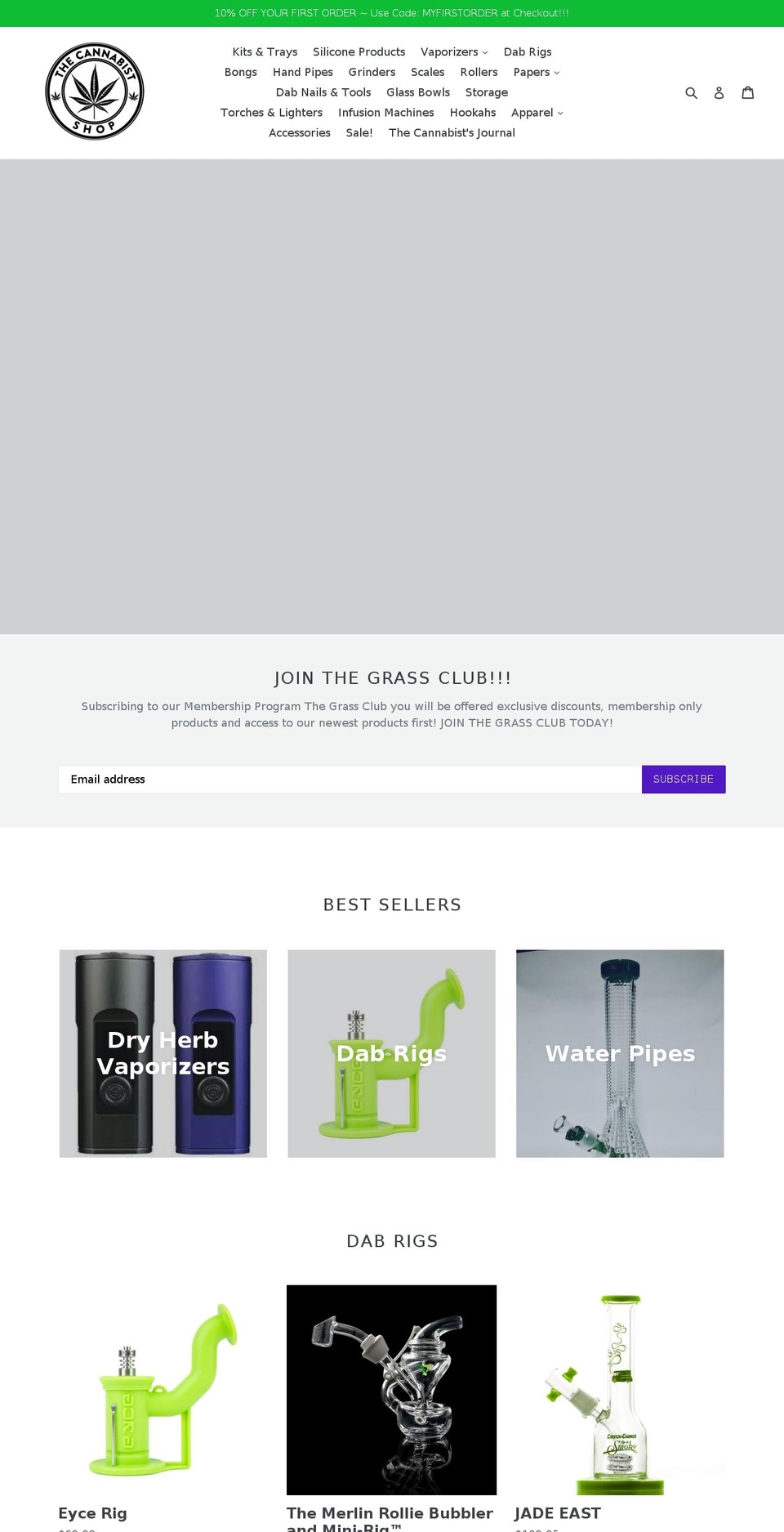 thecannabistshop.com — Shopify storefront screenshot