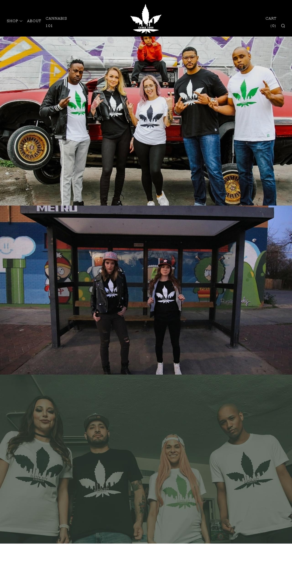 thecannatown.com shopify website screenshot