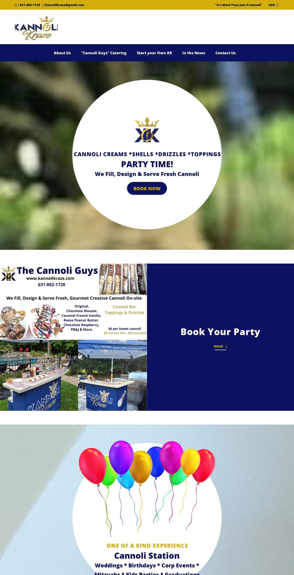 thecannoliguys.com shopify website screenshot