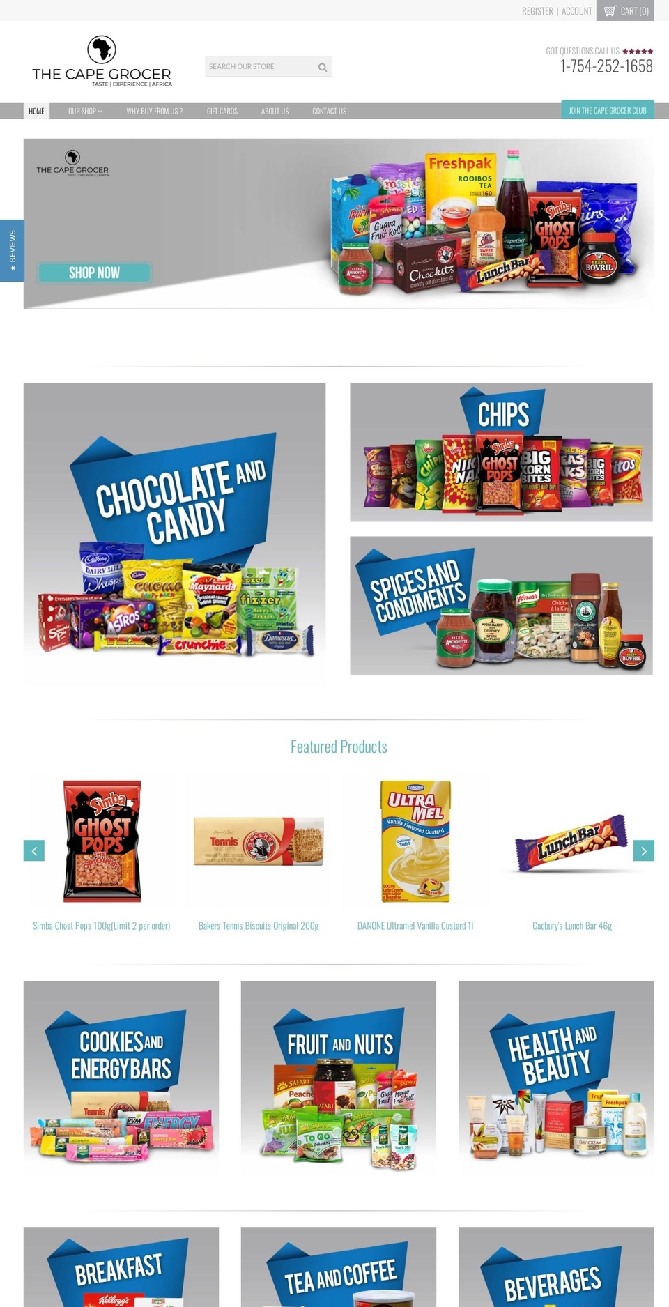 proven-profitable-theme Shopify theme site example thecapegrocer.com
