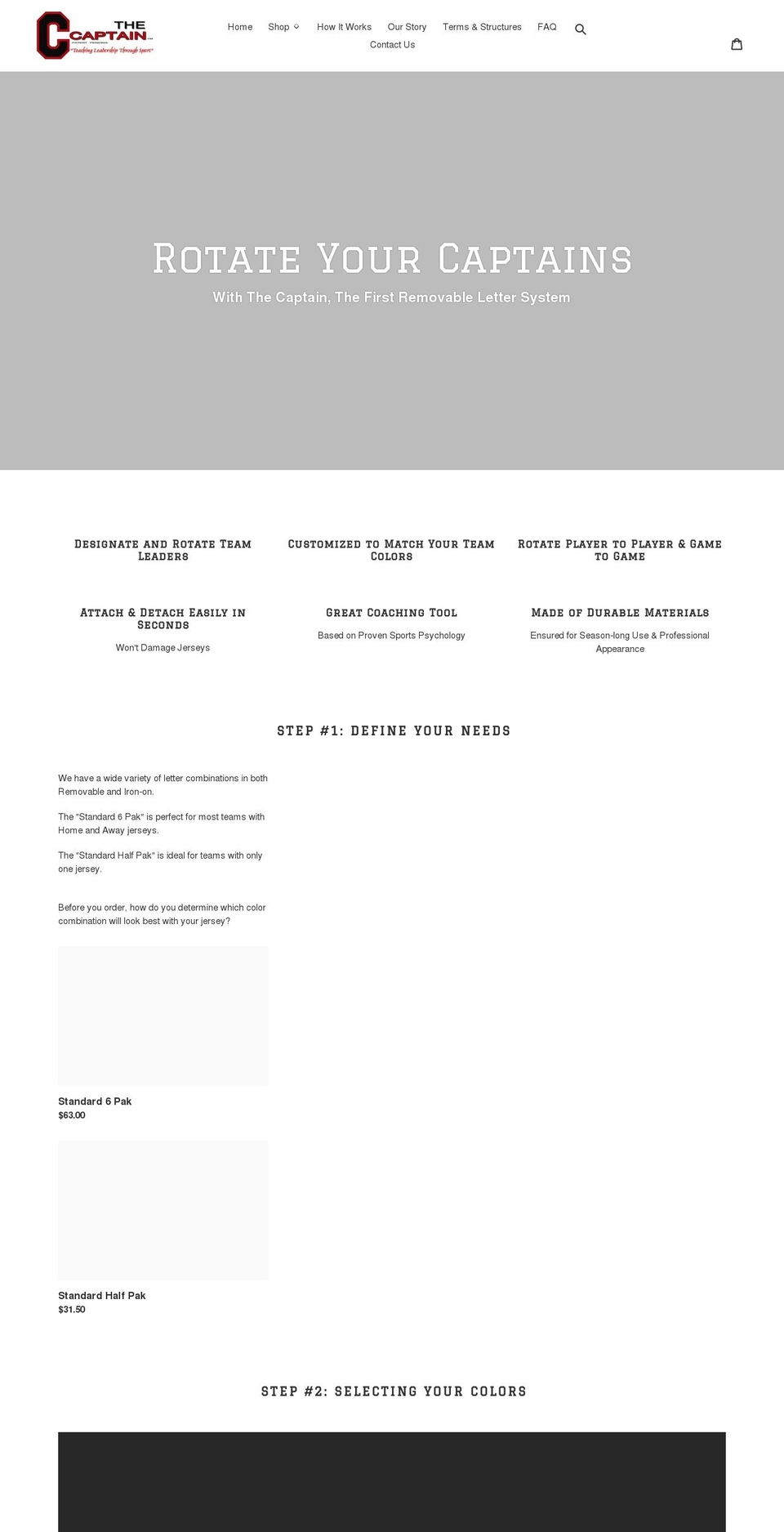 thecaptainonline.com shopify website screenshot