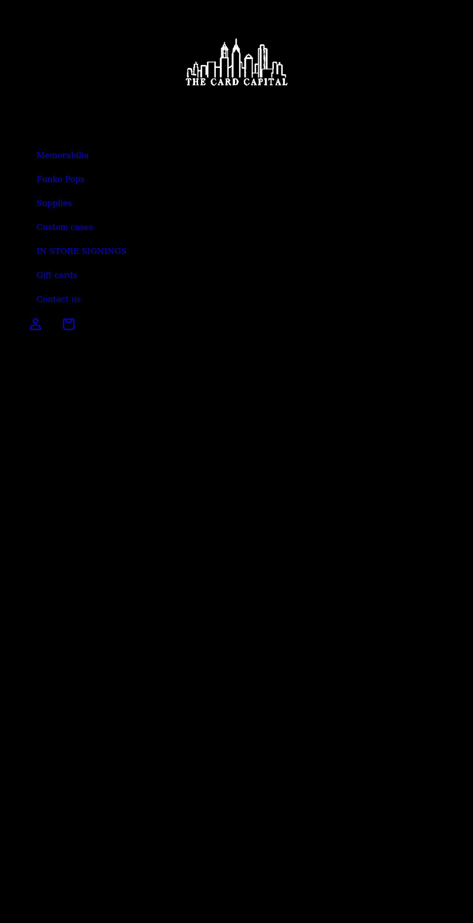 thecardcapital.com shopify website screenshot