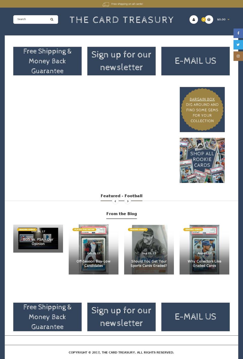 Fastor Antique Shopify theme site example thecardtreasury.com