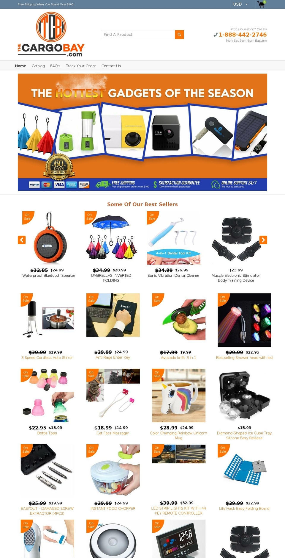 thecargobay.com — Shopify storefront screenshot