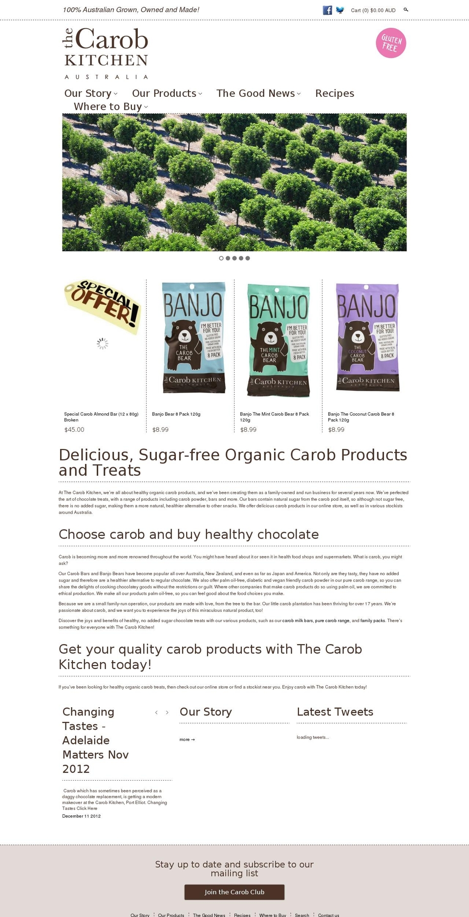 thecarobkitchen.com.au shopify website screenshot