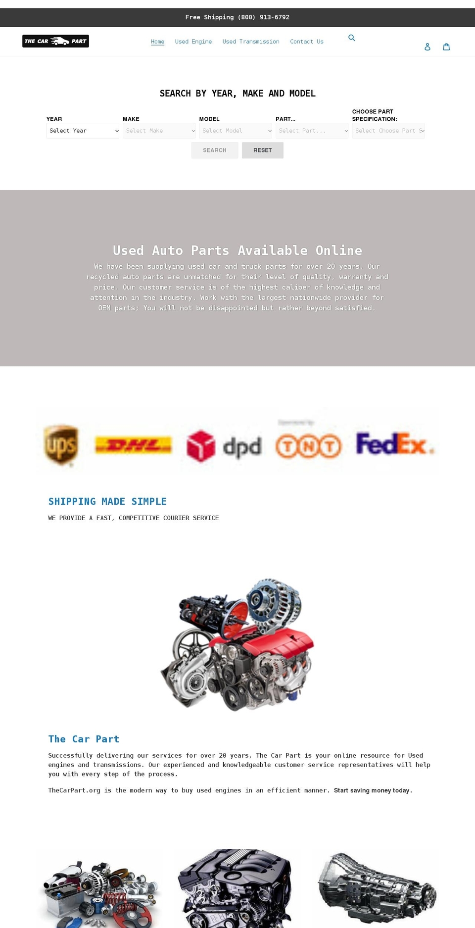 thecarpart.org shopify website screenshot