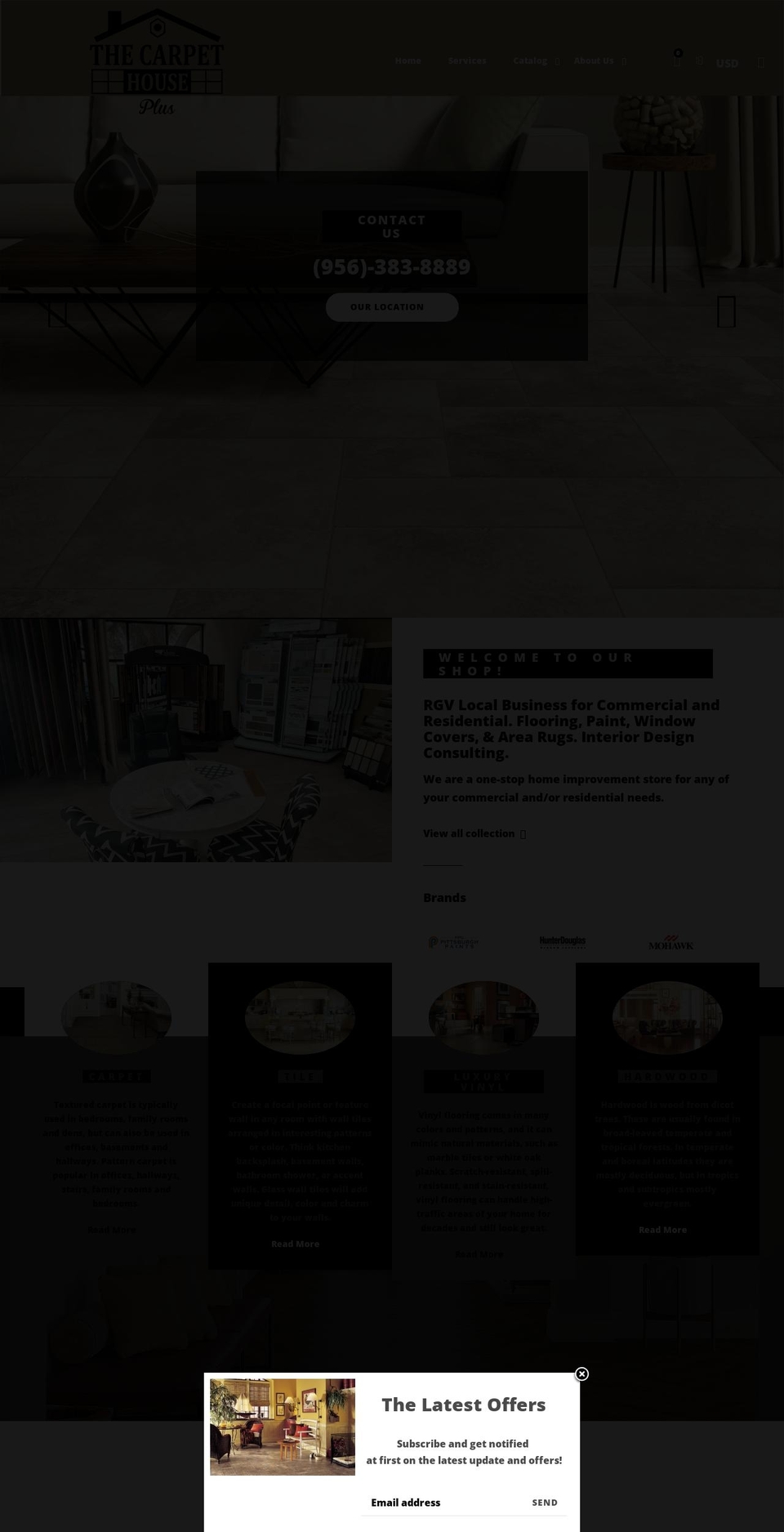 thecarpethouse.us shopify website screenshot