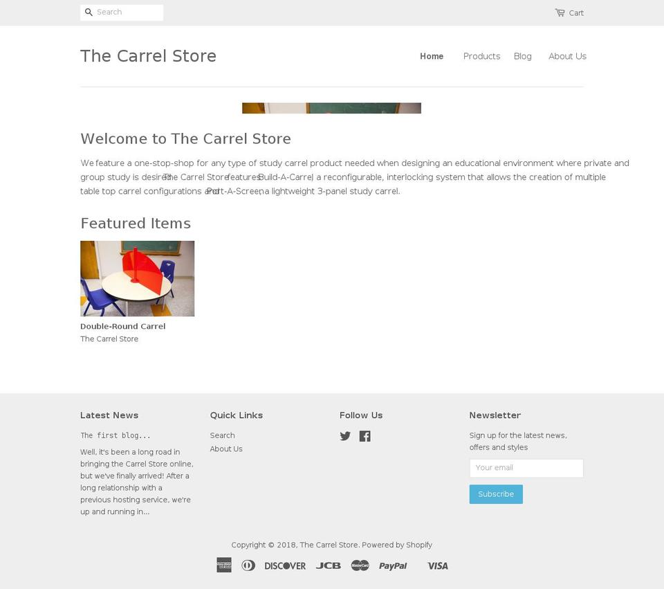 thecarrelstore.com shopify website screenshot