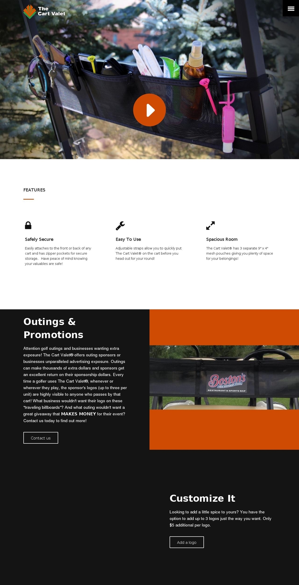thecartvalet.org shopify website screenshot