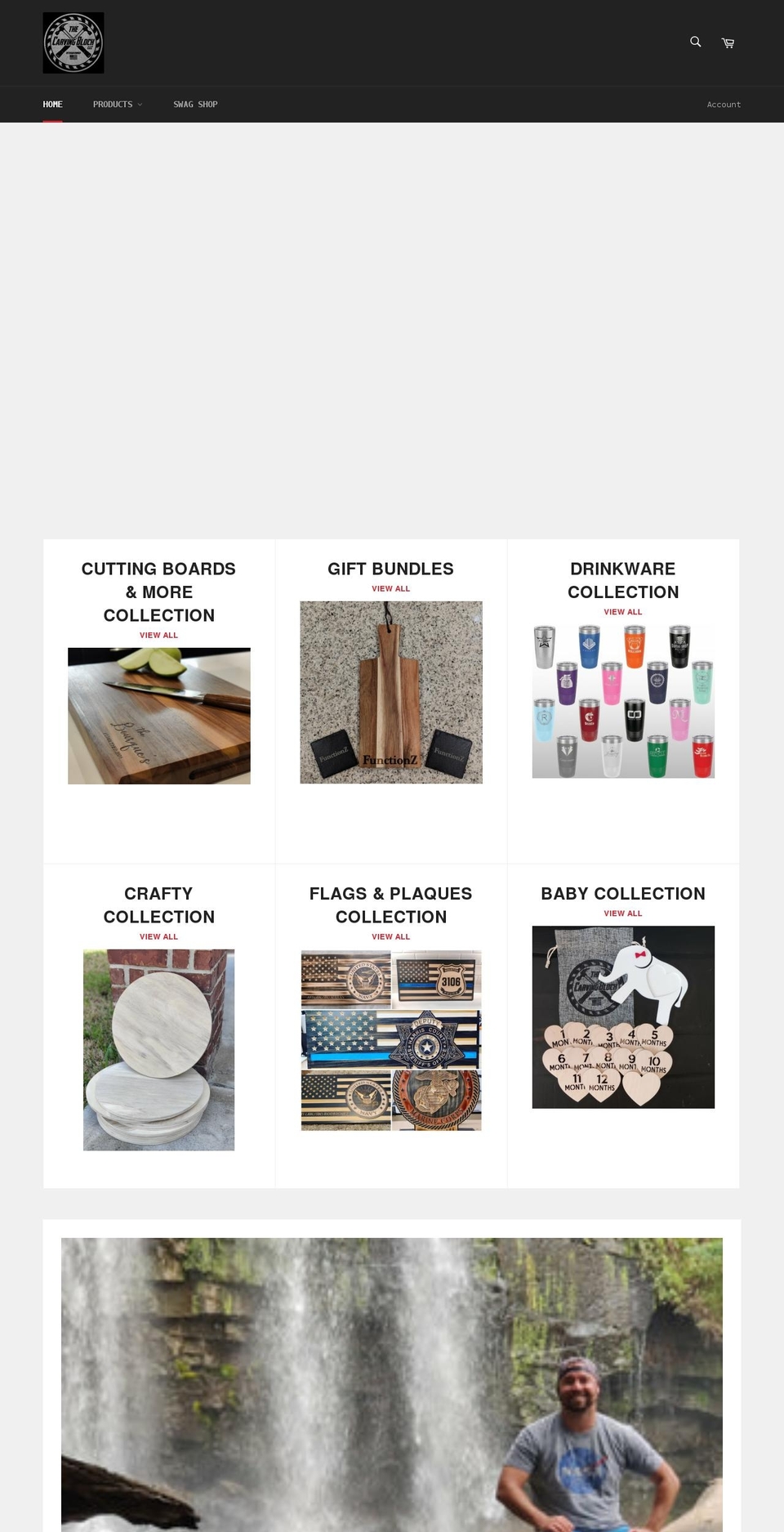thecarvingblock.com shopify website screenshot
