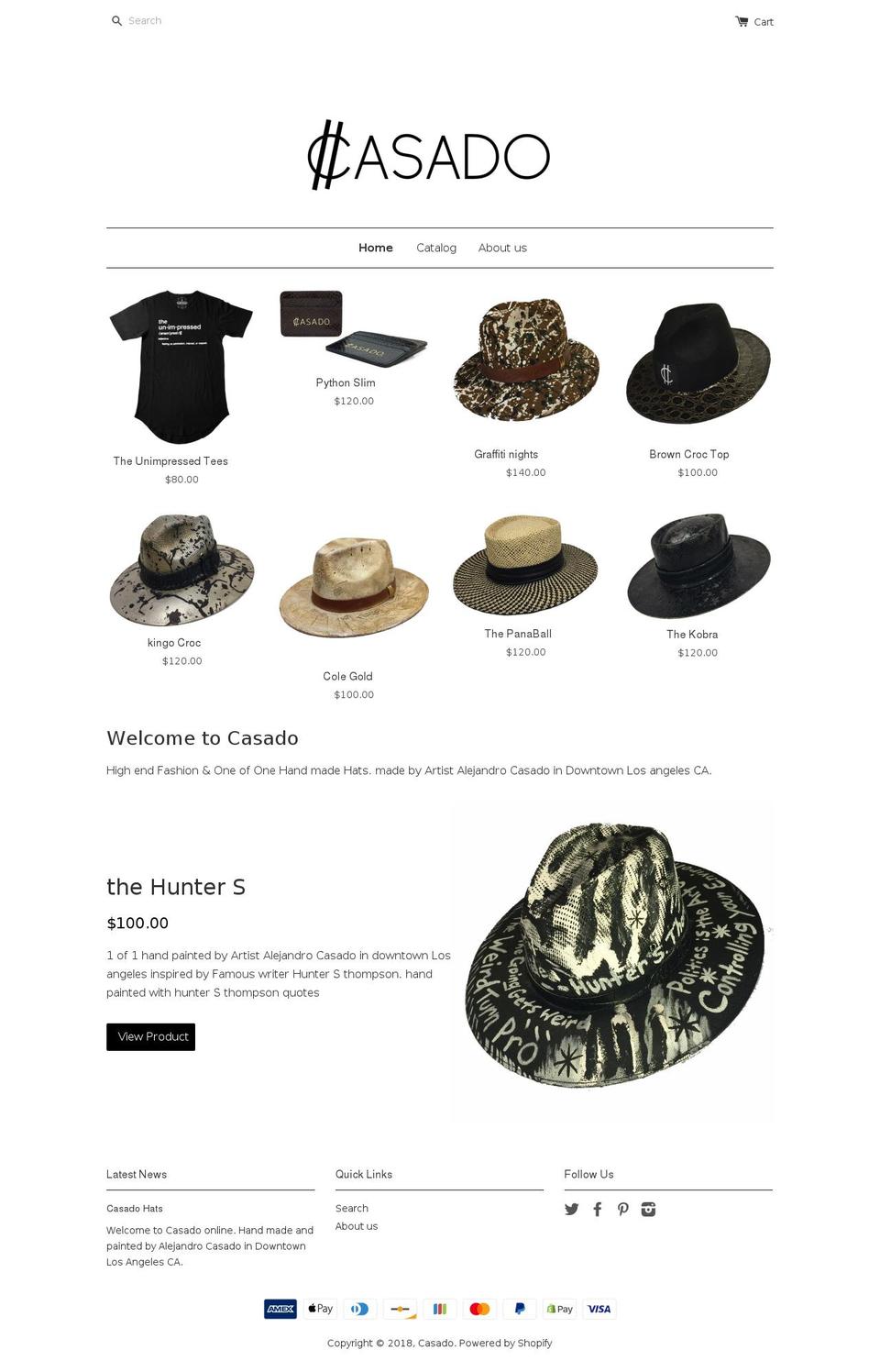 thecasado.com shopify website screenshot