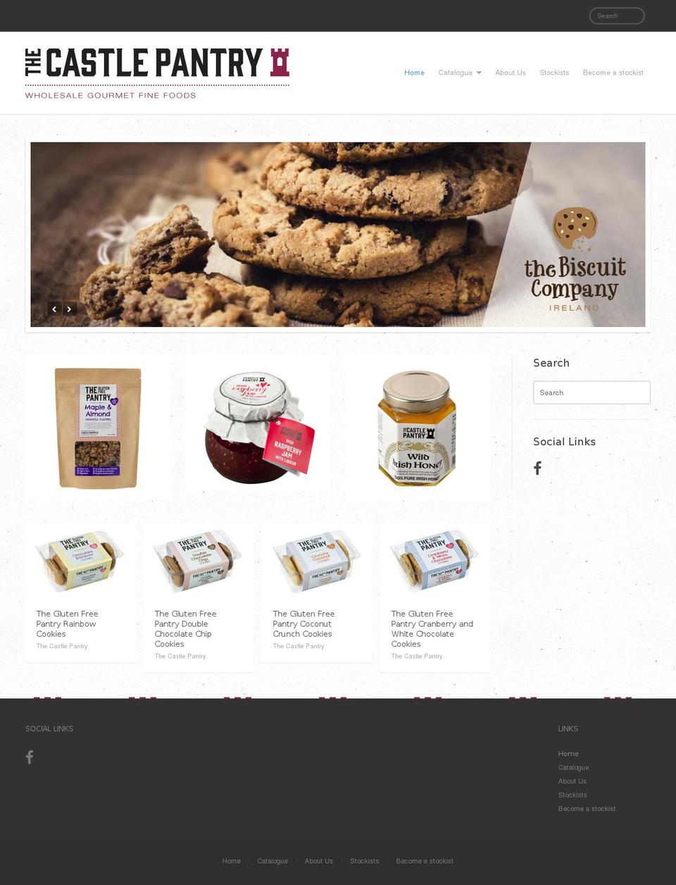 thecastlepantry.net shopify website screenshot