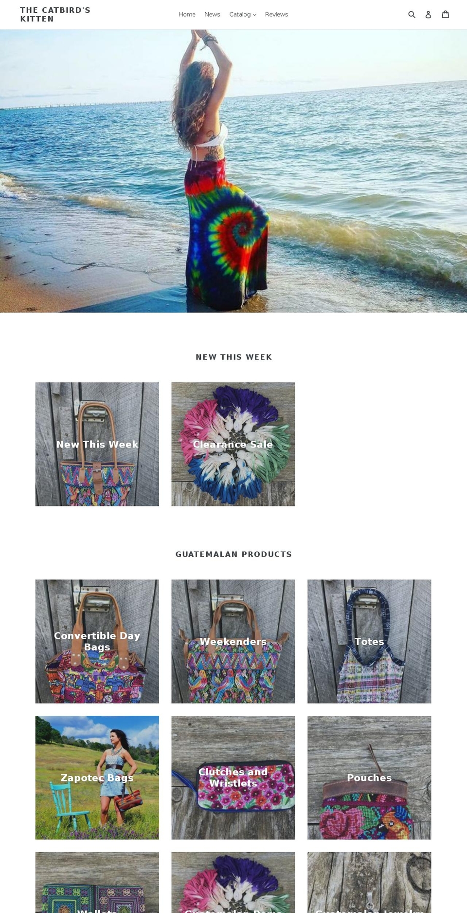 thecatbirdskitten.com shopify website screenshot
