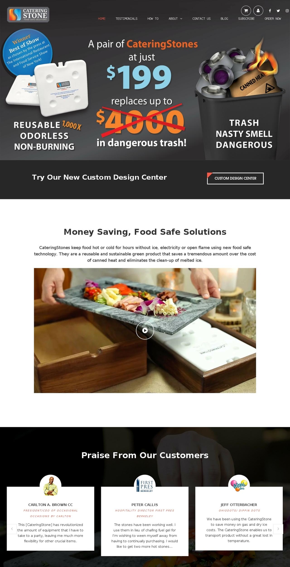 CateringStone Shopify theme site example thecateringstone.com