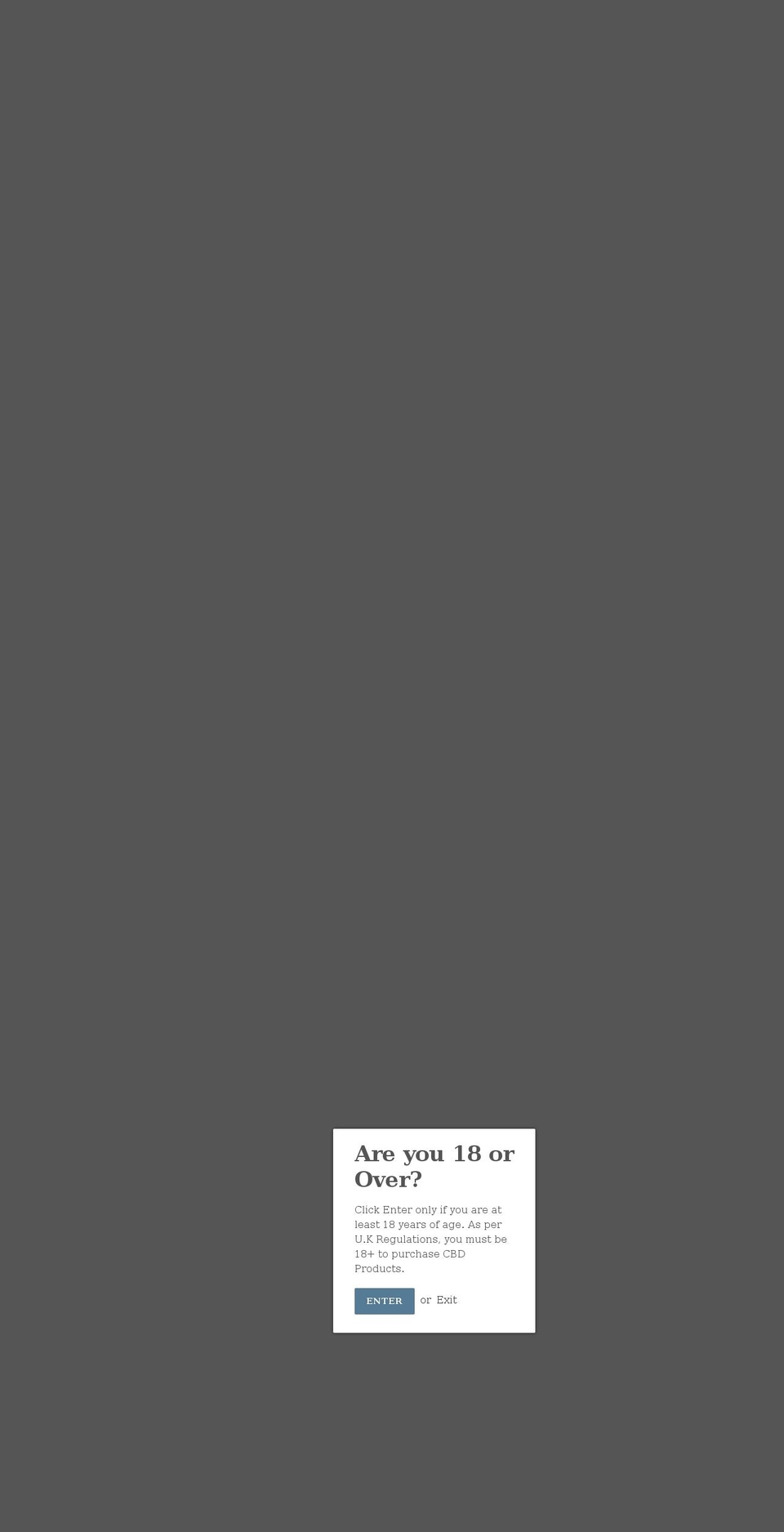 thecbdselection.co.uk shopify website screenshot
