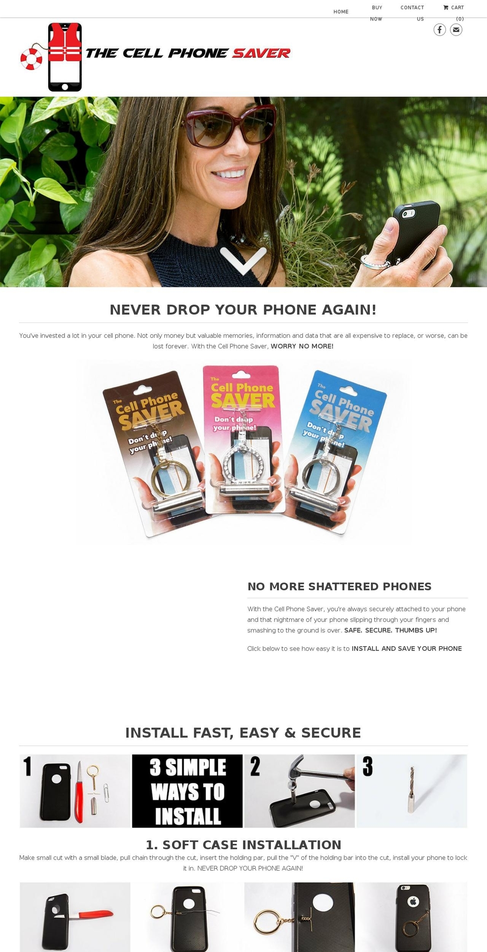 thecellphonesaver.com — Shopify storefront screenshot