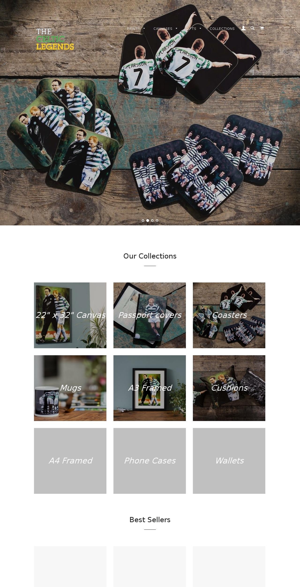 thecelticlegends.com shopify website screenshot