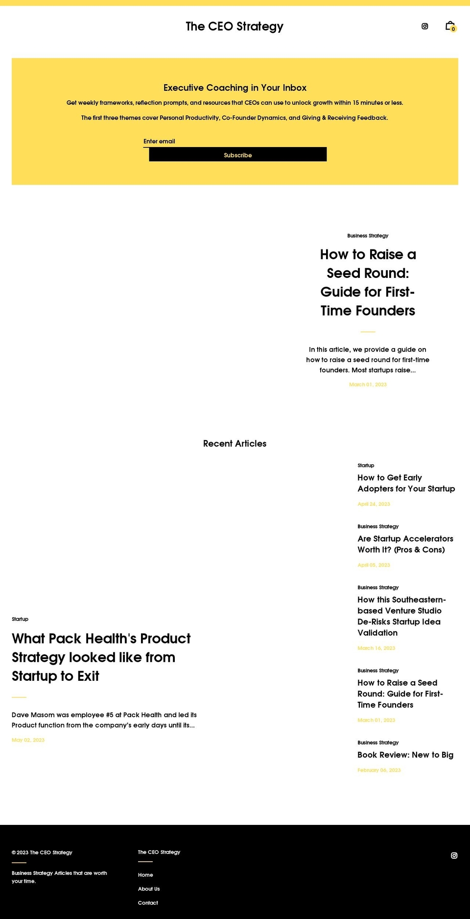 theceostrategy.com shopify website screenshot
