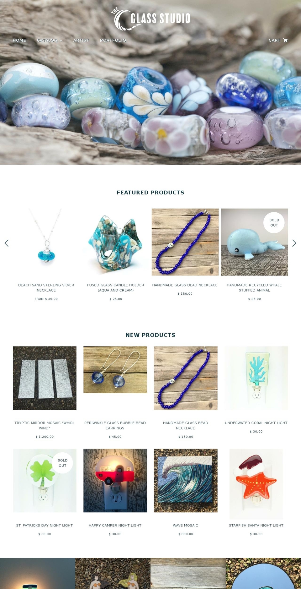 thecglassstudio.com shopify website screenshot