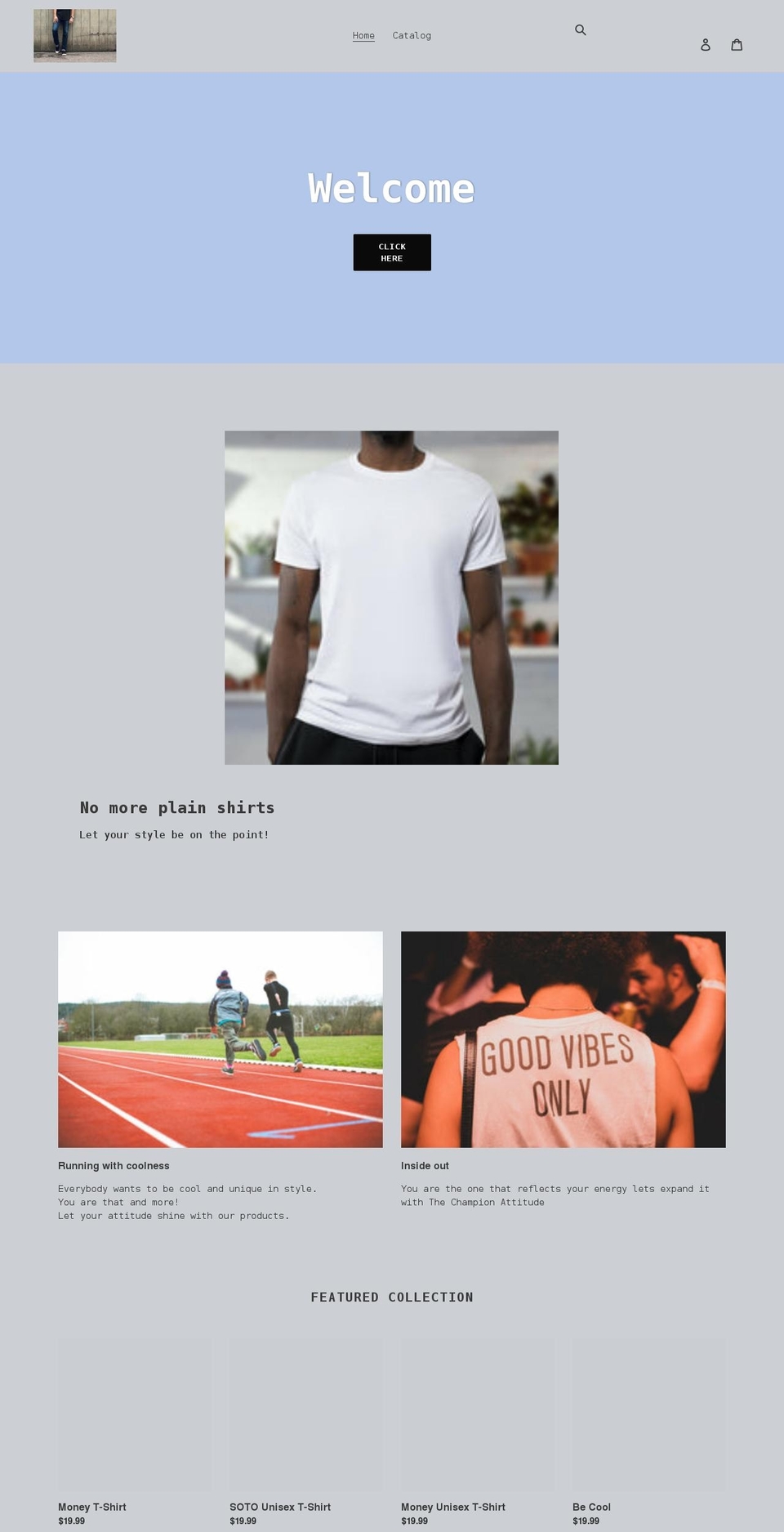 thechampionattitude.com shopify website screenshot