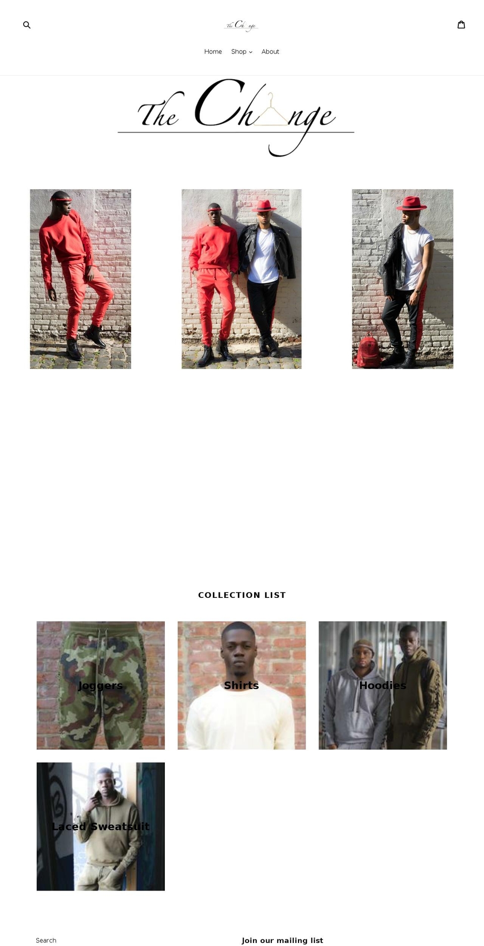 thechangeonline.com — Shopify storefront screenshot