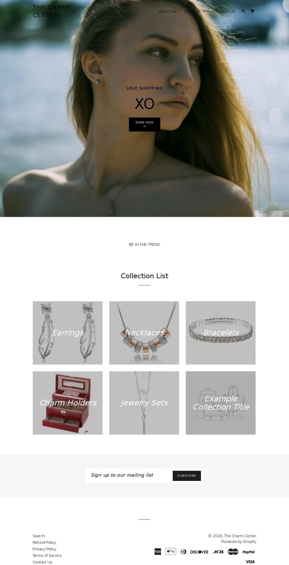 thecharmcenter.com — Shopify storefront screenshot