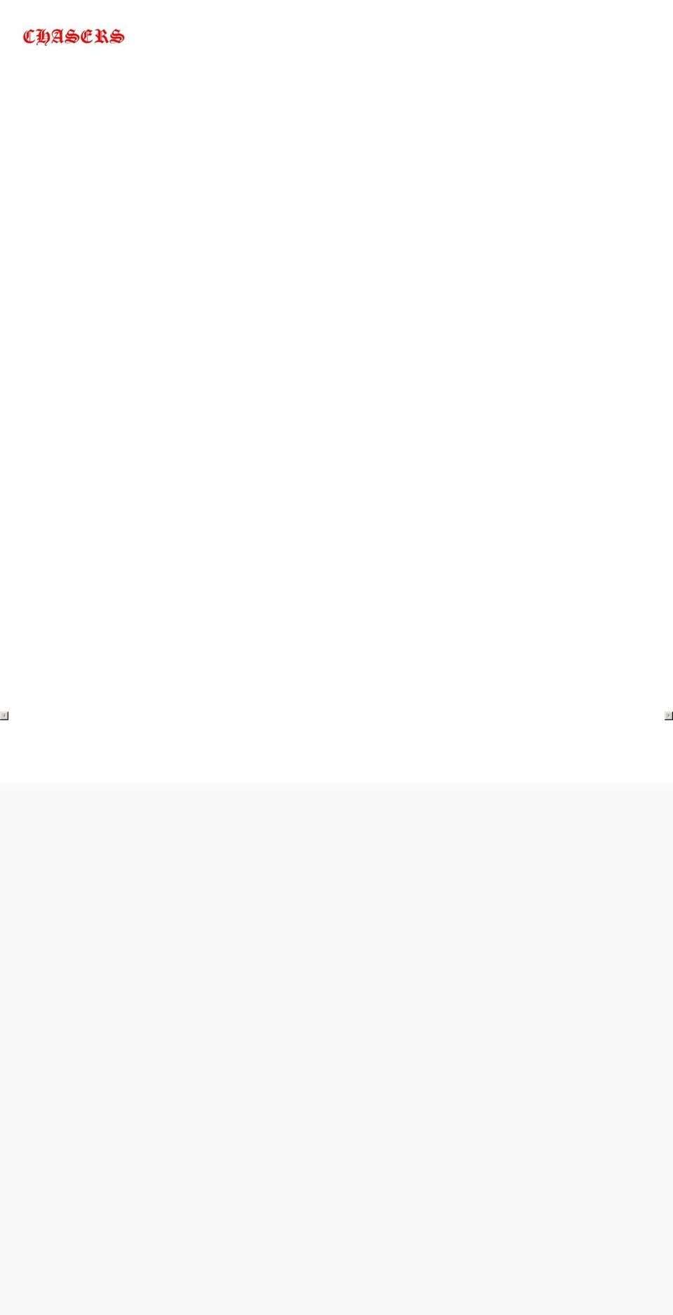 thechasersapparel.com shopify website screenshot