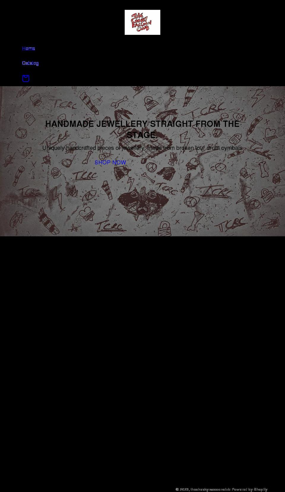 thecheekyraccoonclub.com shopify website screenshot